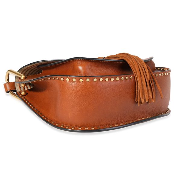 Chloe Caramel Smooth Leather Whipstitch Hudson Bag - Picture 8 of 9